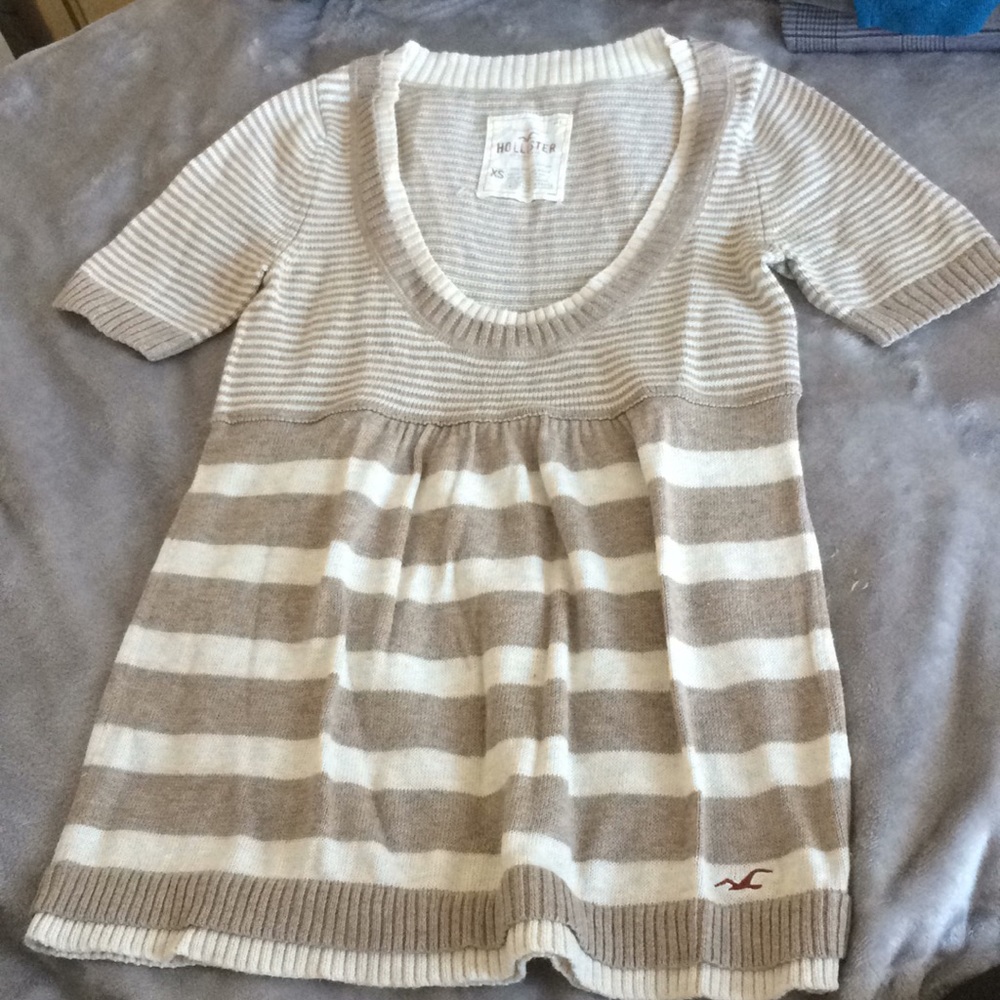 RARE Y2K Hollister Knit Babydoll top sweater 100% cotton ~ Early 2000s Vintage